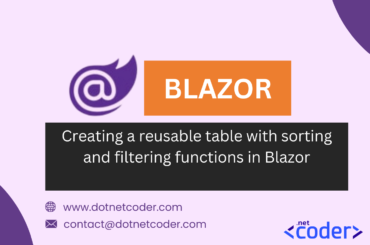 Creating a reusable table with sorting and filtering functions in Blazor