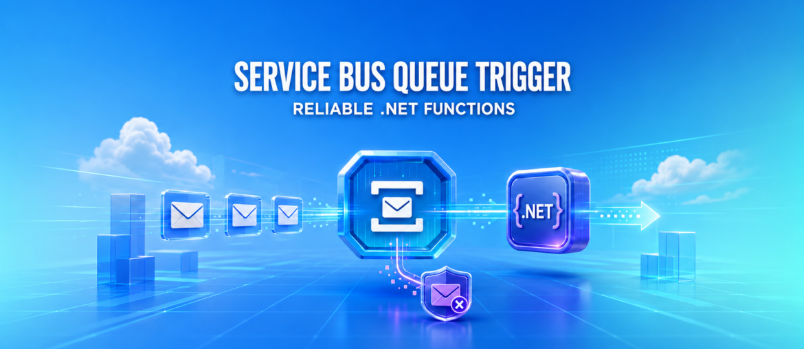 Azure Service Bus queue trigger processing messages with a reliable .NET Azure Function