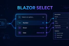 Reusable Blazor select component with typed binding and validation