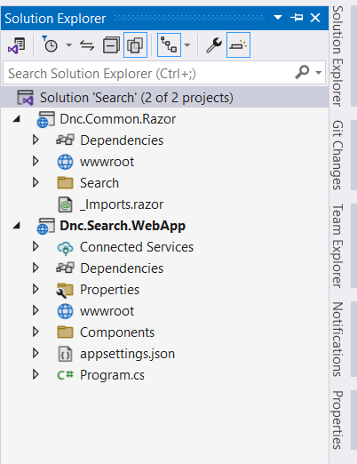 Creating a Reusable Blazor Search Component Adding the Blazor web app to the Search project to see the blazor search component in action.