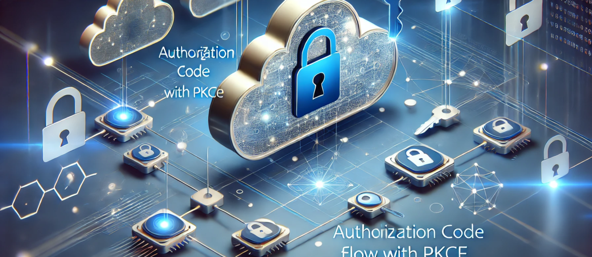 a cloud computing diagram with a lock and keys