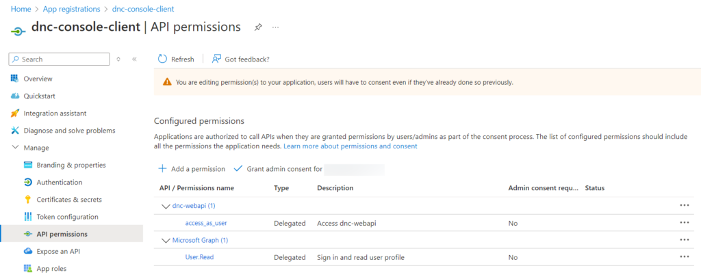 Authorization Code Flow Azure Ad Grant admin consent