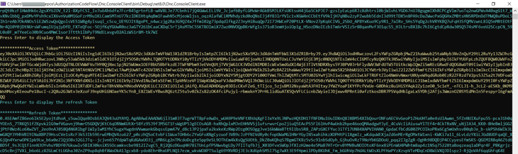 Authorization Code Flow Azure Ad refresh token