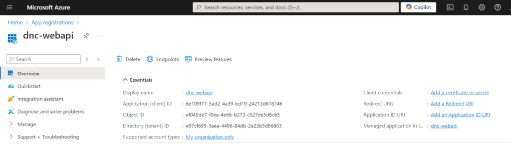 Authorization Code Flow Azure Ad Registered Web API in Entra ID