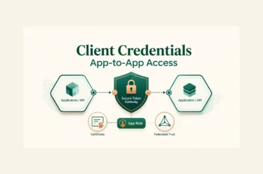 Microsoft Entra client credentials flow for app-to-app access in .NET 8