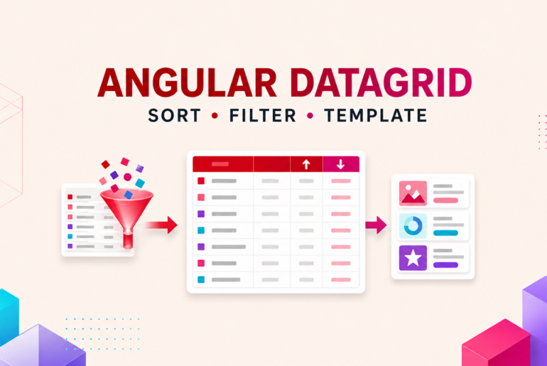 Reusable Angular DataGrid with typed sorting, filtering, and projected templates