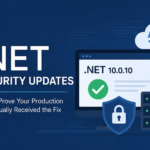 .NET security updates showing production runtime verification for .NET 10.0.10