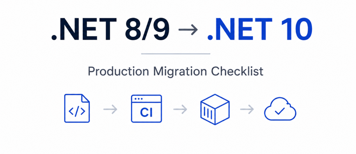 Upgrade .NET 8 and .NET 9 to .NET 10 production migration
