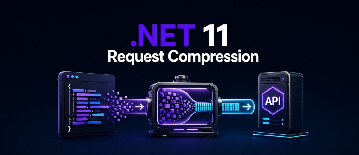 .NET 11 HTTP request compression pipeline from a JSON client to an API endpoint