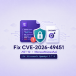 Microsoft.OpenApi CVE-2026-49451 security patch for .NET 10 OpenAPI source generation