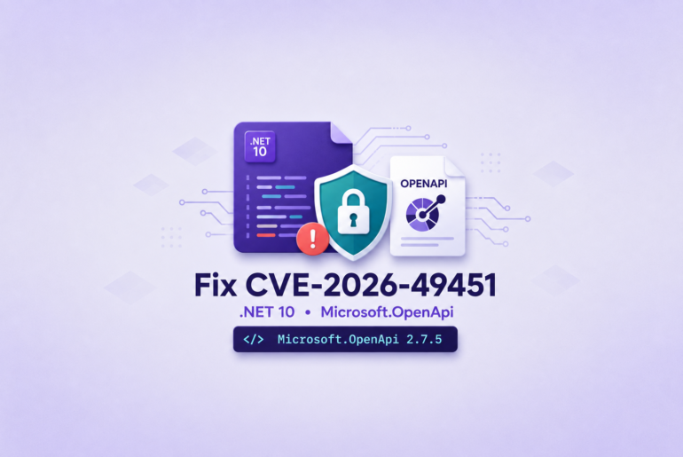 Microsoft.OpenApi CVE-2026-49451 security patch for .NET 10 OpenAPI source generation