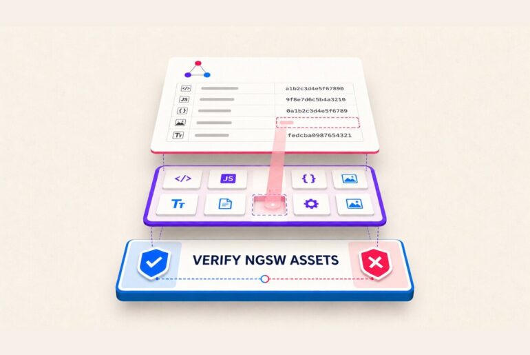 Angular ngsw.json missing assets CI verification across manifest, browser files, and release gate
