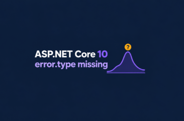 ASP.NET Core 10 handled exception metric with a missing error.type tag