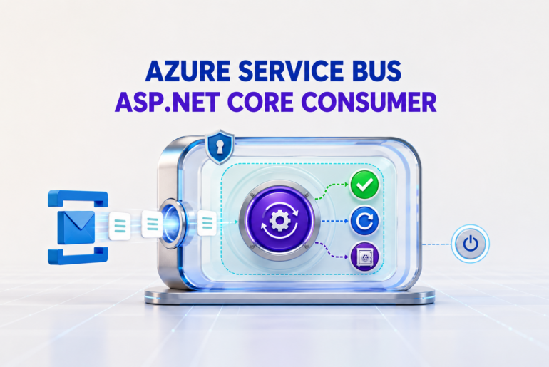 Reliable Azure Service Bus background consumer running in ASP.NET Core