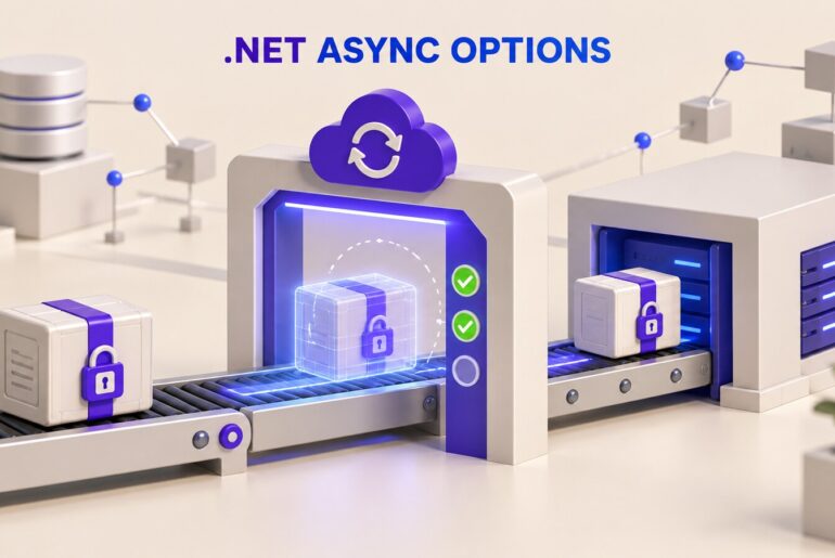 .NET 11 async options validation gate checking sealed configuration before application startup