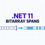 .NET 11 BitArray span input flowing from four byte values into a sixteen-bit array