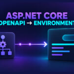 ASP.NET Core CI pipeline generating an OpenAPI document for an explicitly selected host environment