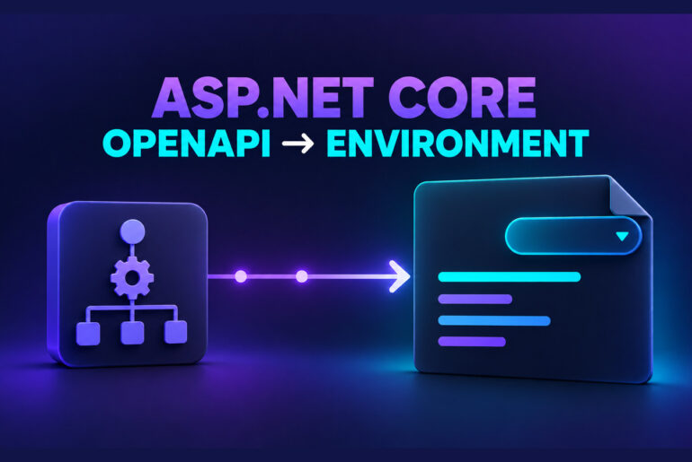 ASP.NET Core CI pipeline generating an OpenAPI document for an explicitly selected host environment