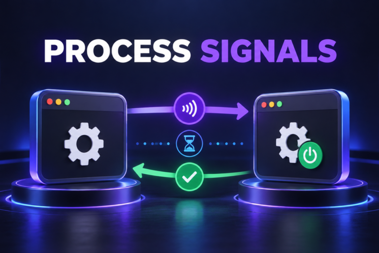 .NET 11 process signals flowing from a controller to a child process and returning an exit status