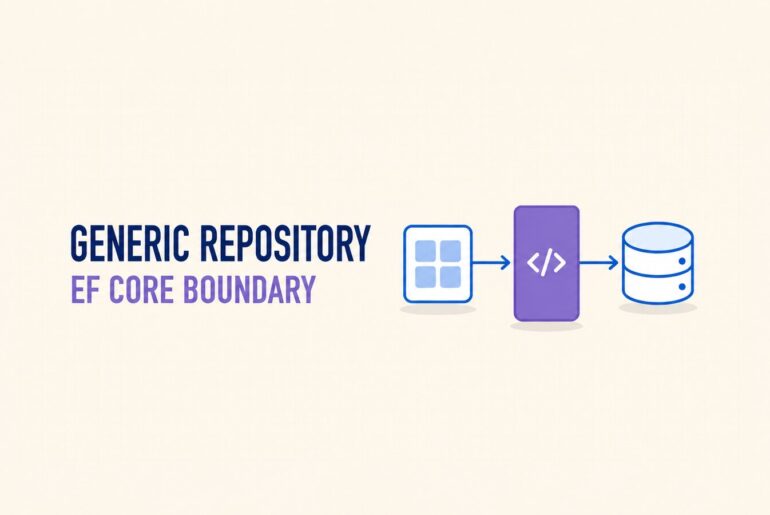 Generic Repository Pattern C# boundary between an application and EF Core