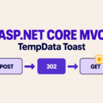 ASP.NET Core MVC TempData toast after POST, 302 redirect, and GET