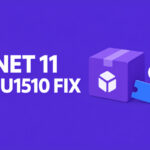 NU1510 in .NET 11 illustrated by a package box, detached dependency tab, and verification check