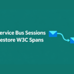 Service Bus sessions: restore W3C spans with linked message envelopes.