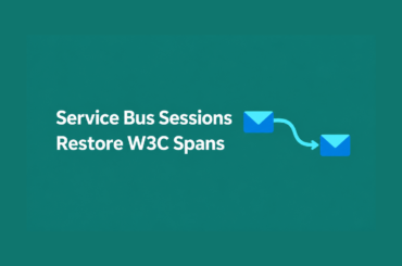 Service Bus sessions: restore W3C spans with linked message envelopes.