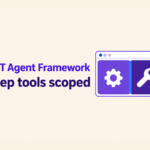 Agent Framework tool isolation illustrated by two separate tool panes inside a shared .NET client.