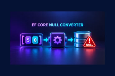 An EF Core primitive collection passes through a converter and hits a null hazard before database storage.